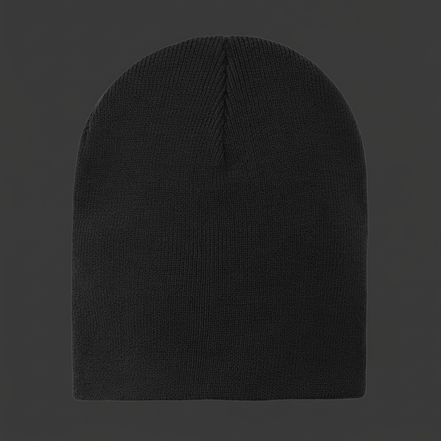 Skull Cap Negro - Fondo Gris